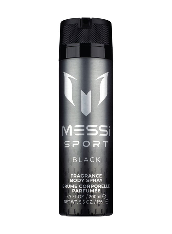 MESSI Sport Body Spray 200Ml - Black - Image 1